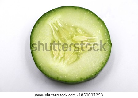 ripe cucumber isolated on white background clipping path.raw cucumber isolate on white background.