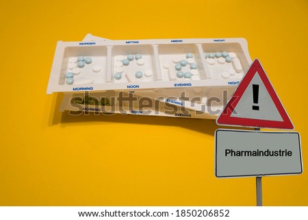 Sign Pharmaceutical Industry german "Pharmaindustrie"