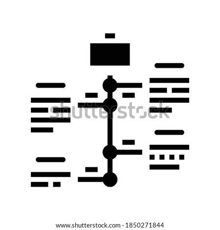 Career growth glyph icon vector. Career growth diagram or sign isolated contour symbol black illustration