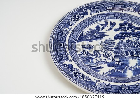 plate porcelain traditional elegance decorative Royalty-Free Stock Photo #1850327119