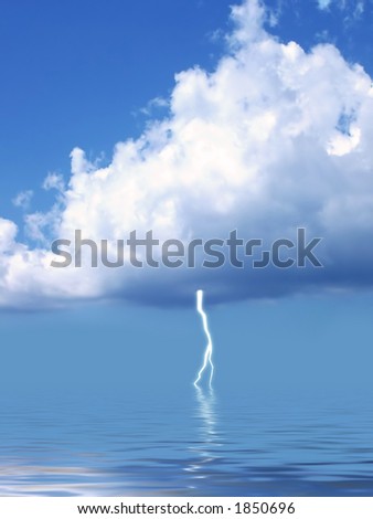 Lightning emanating from cloud