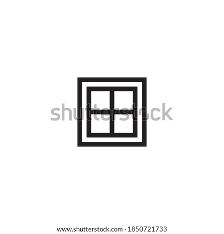 Square or Window logo  icon design