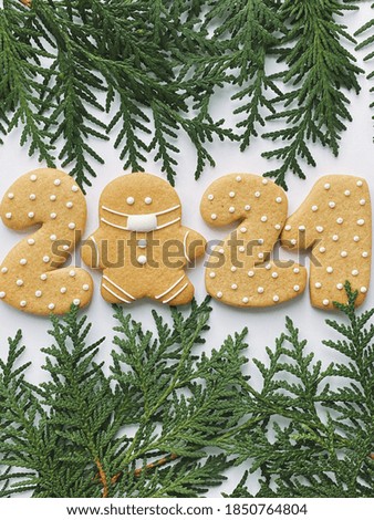 2021 masks gingerbreads with fir 