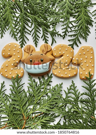2021 masks gingerbreads with fir 