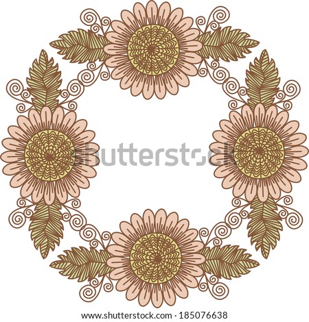 Floral pattern background vector illustration
