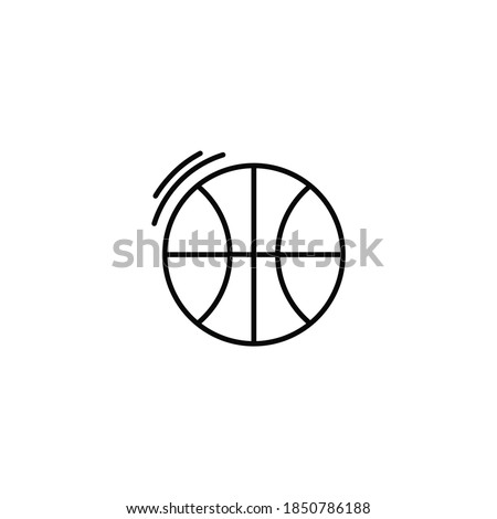 Ball isolated icon, emblem, vector