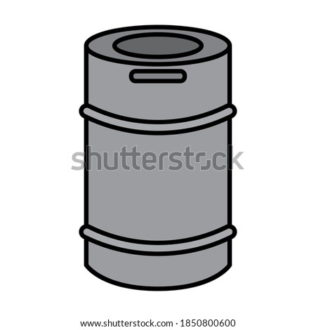 Isolated beer cylinder october fest germany icon- Vector