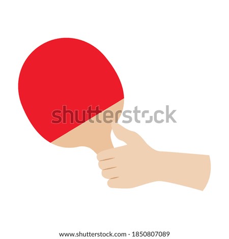 Isolated tennis table play activity home with hands icon- Vector