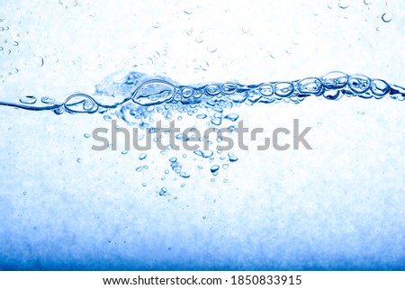 A closeup shot of bubbly water texture - concept of World Water Day