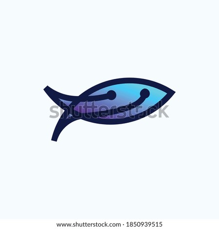 Seafood fish icon logo symbol