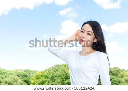 relaxed young woman 