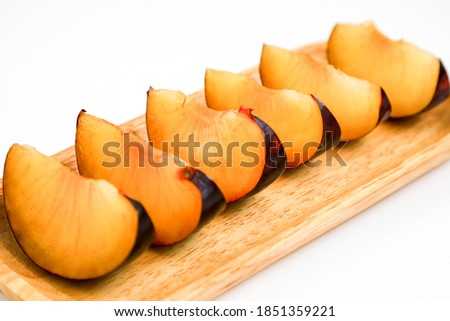 A plum is a fruit of the subgenus Prunus of the genus Prunus.