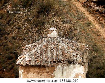 Old funerary pantheon roof in villafeliche