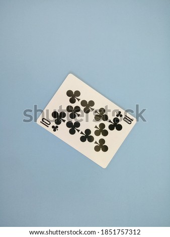 play cards isolated on white background