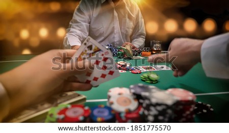 High stakes Poker game  at the casino