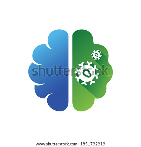 brain cancer icon, tumor vector