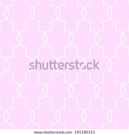 Vector abstract geometric seamless pink and white pattern