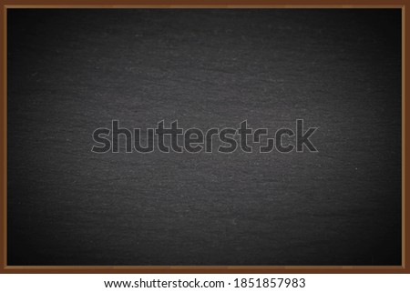 wood-framed chalkboard with slight dark vignette effect, Photo with space for advertising, blank space for your promotional text or advertising content, horizontal photo,