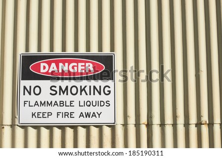 No open fire, no smoking safety sign, indicating danger and health risk, with copy space.