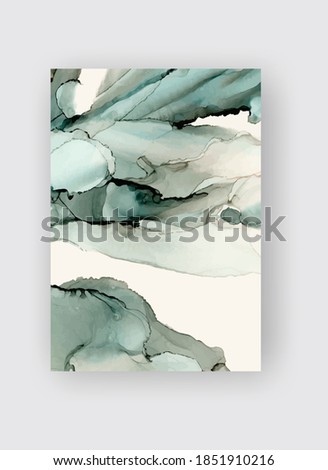 Alcohol ink vector texture banner. Fluid ink abstract background. Art element illustration for your design.