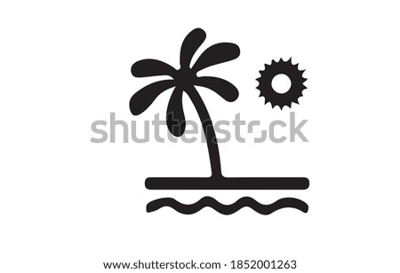 beach icon or logo isolated sign symbol vector illustration - high quality black style vector icons.