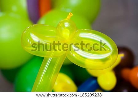 Colorful balloons for anniversary party