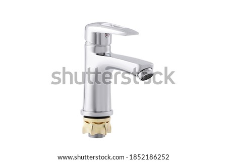 Mixer water 3D model. Faucet 3d render. Water tap 3d image.