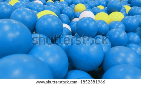blue ball background in playground