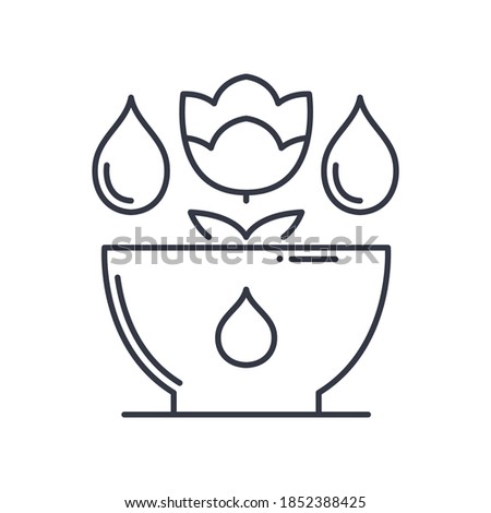 Aroma icon, linear isolated illustration, thin line vector, web design sign, outline concept symbol with editable stroke on white background.