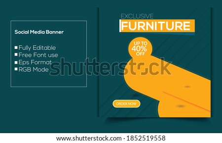 Furniture Sales Banner for Social Media Promotion