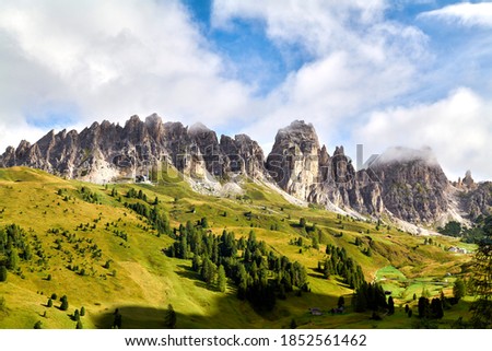 Puez Odle Natural Park. Dolomites. Italy. Puez Geisler Nature Reserve