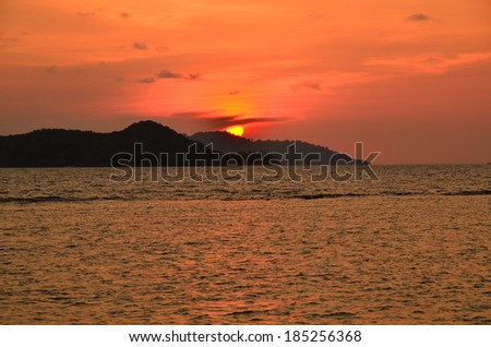 Sunset on the Island