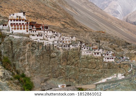 Diskit Monastery, also known as Deskit Gompa or Diskit Gompa, the oldest and largest Buddhist monastery in Nubra Valley, Ladakh, Jammu and Kashmir, India