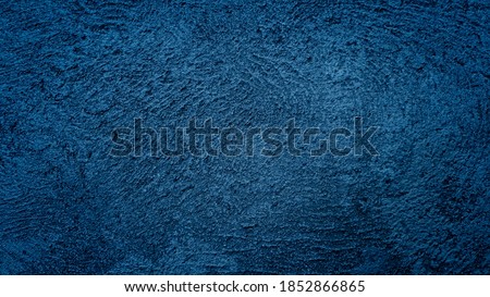 Navy blue dark cement floor or wall background, Abstract style picture pattern, Feeling cool and skin rough.