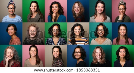 Portraits of beautiful commercial powerfull women