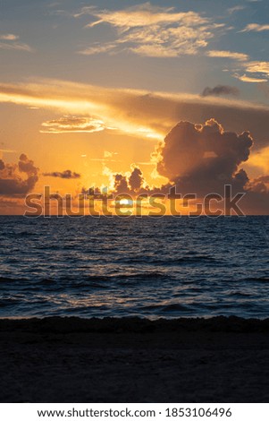 Beautiful sunrise in a Florida beach