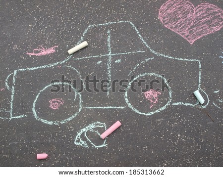 chalk cartoon