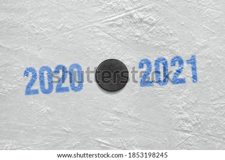 Conceptual sport background and accessory close up, hockey season