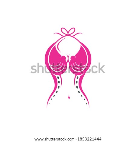 abstract swim suit bikini with an octopus shape