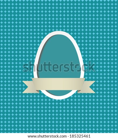 Easter egg frame.  Raster version