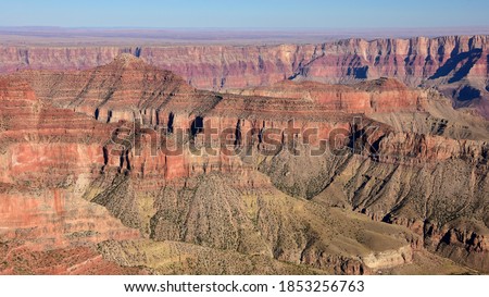  the incredible view out over the north rim of grand canyon national park, arizona,  to the south rim,  from  cape royal  Royalty-Free Stock Photo #1853256763