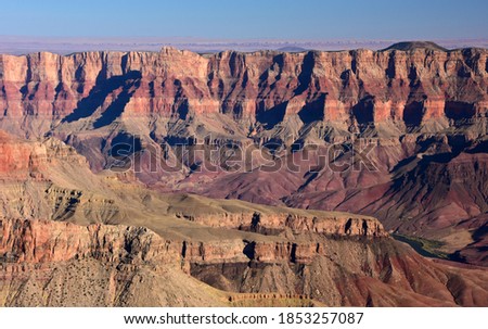  the incredible view out over the north rim of grand canyon national park, arizona,  to the south rim,  from  cape royal  Royalty-Free Stock Photo #1853257087