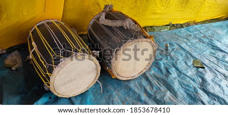 Drum - animal skin musical instruments used during festival