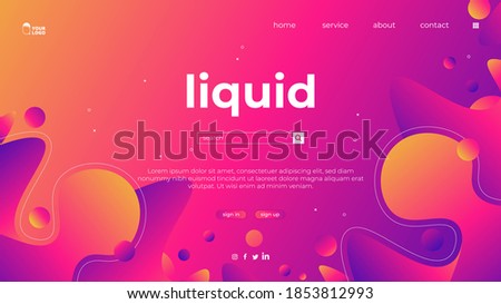 Website banner, abstract purple and blue color gradient background 