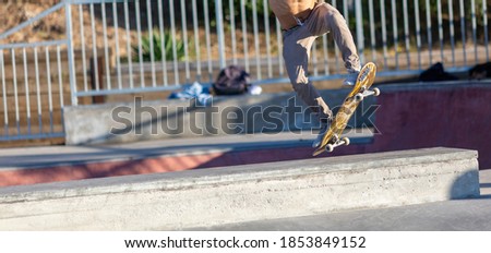 young man skateboarding on a skate ramp

