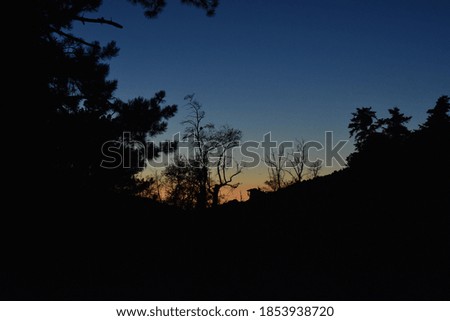 Sunset Background in the Mountain