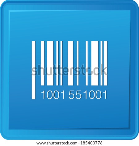 Barcode button,vector