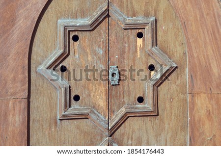 Retro stile door in Sharm El Sheikh, Egypt