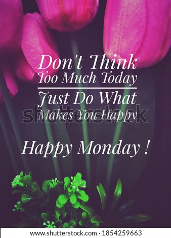 Image with wordings or quotes for happy monday