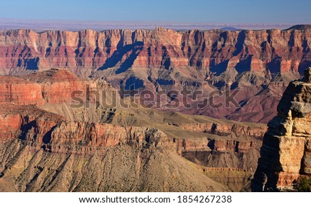 view  from the north rim of the grand canyon national park, arizona, on a sunny afternoon at cape royal Royalty-Free Stock Photo #1854267238